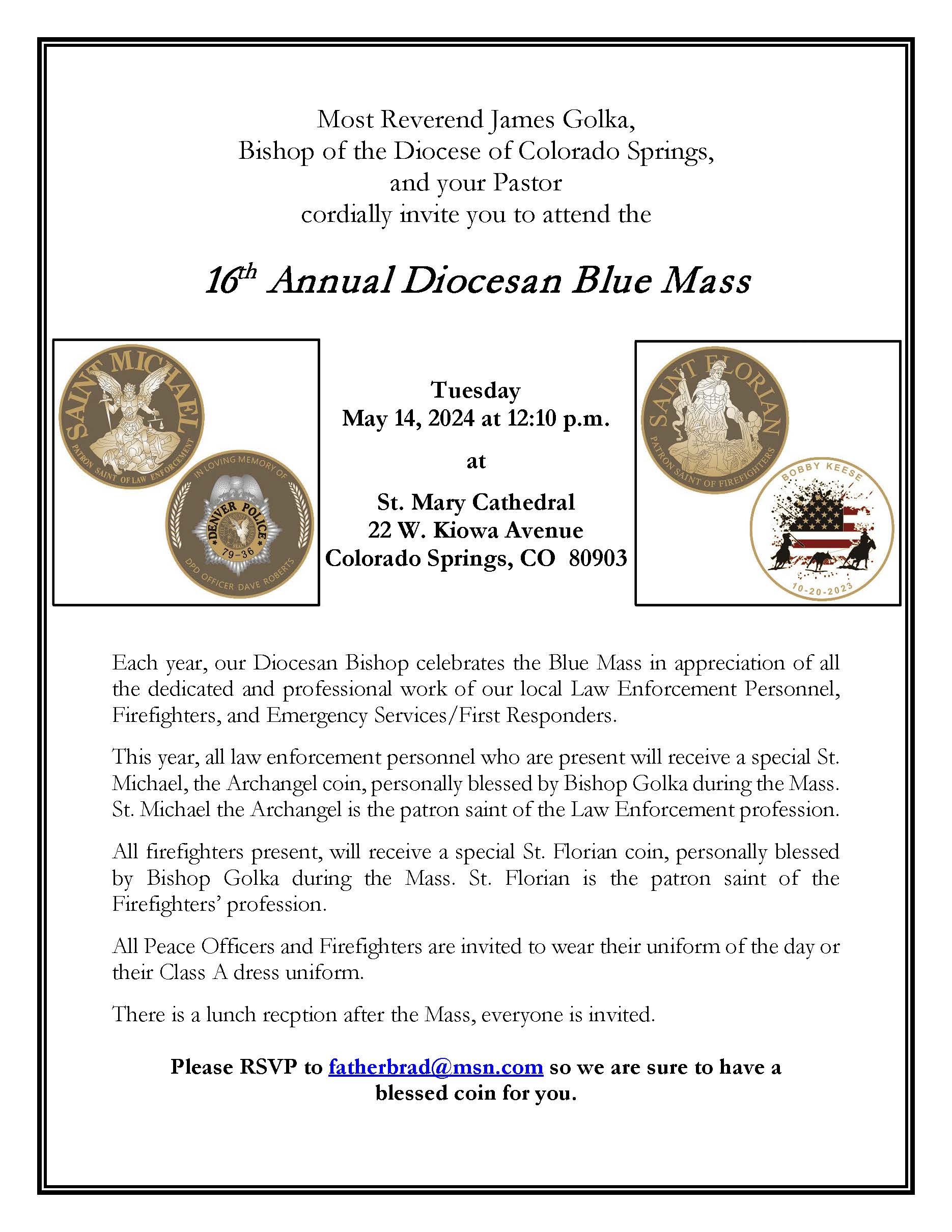 16th Annual Diocesan Blue Mass